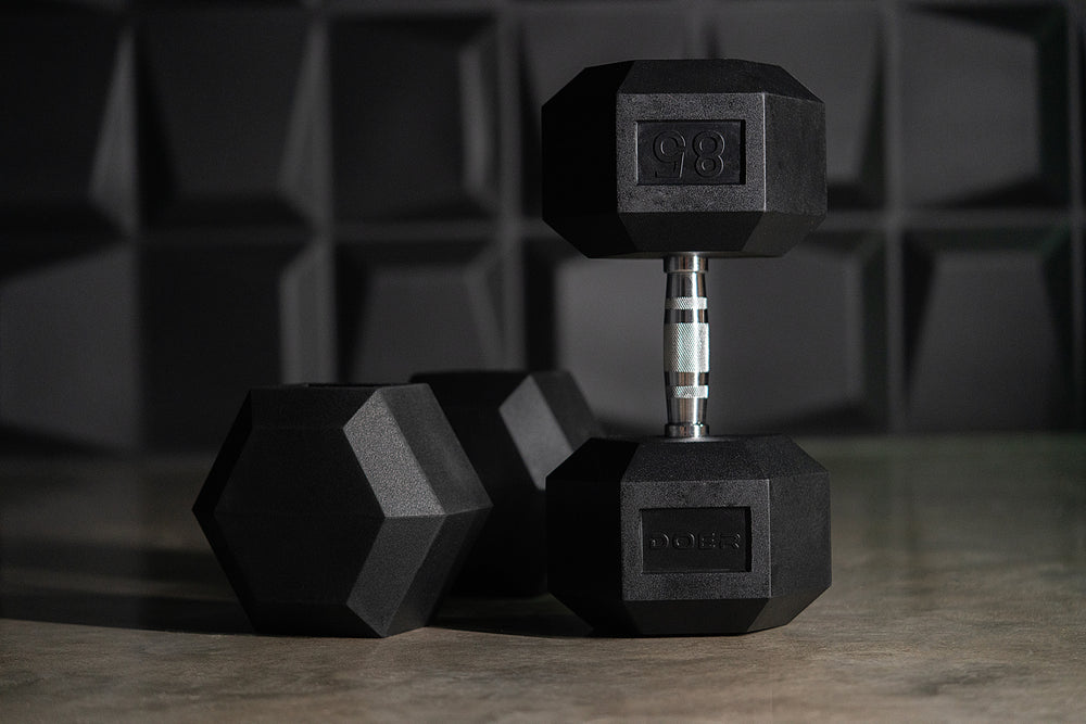 Hex Dumbbells pair 85lb   - Doer Fitness