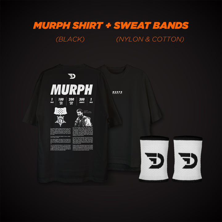 T-SHIRT MURPH MEMORIAL DAY - BLACK + DOER SWEAT BANDS (NYLON)   - Doer Fitness