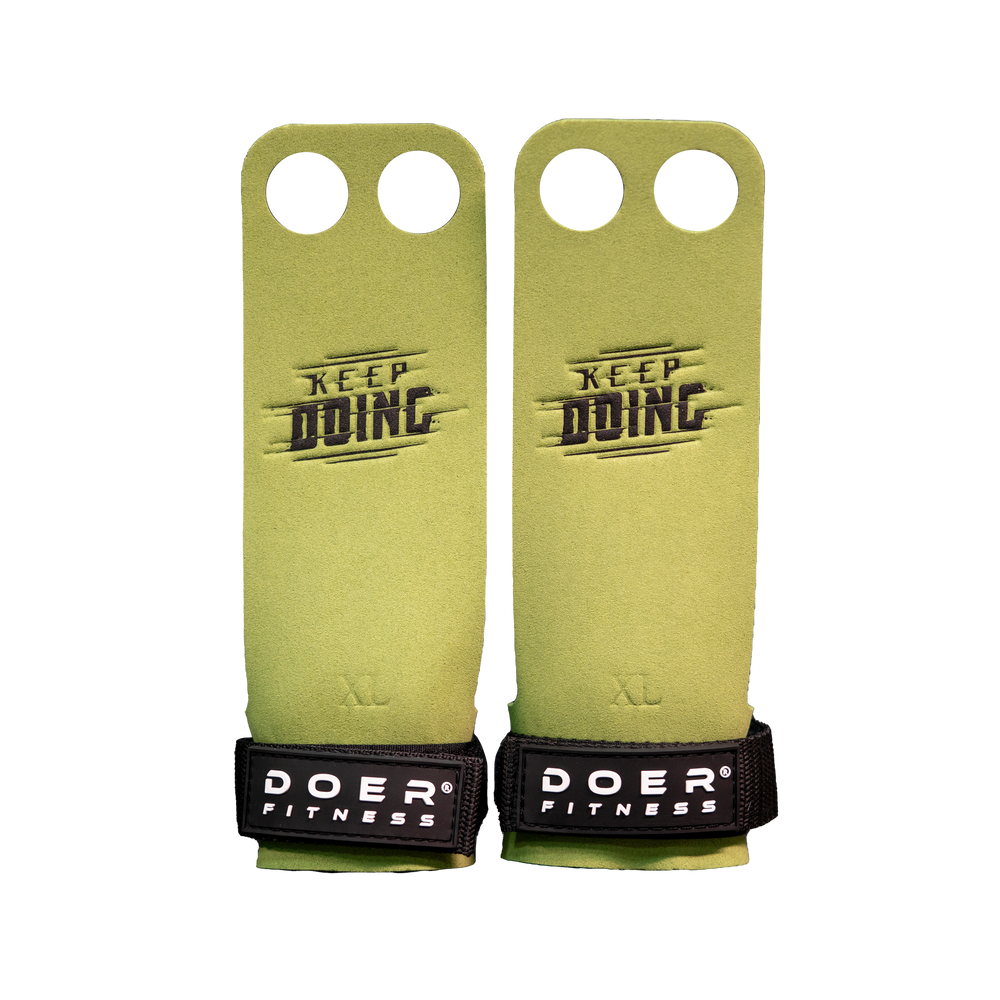 2 HOLES ATHLETE PERFORMANCE LEATHER GRIPS 3.0   - Doer Fitness