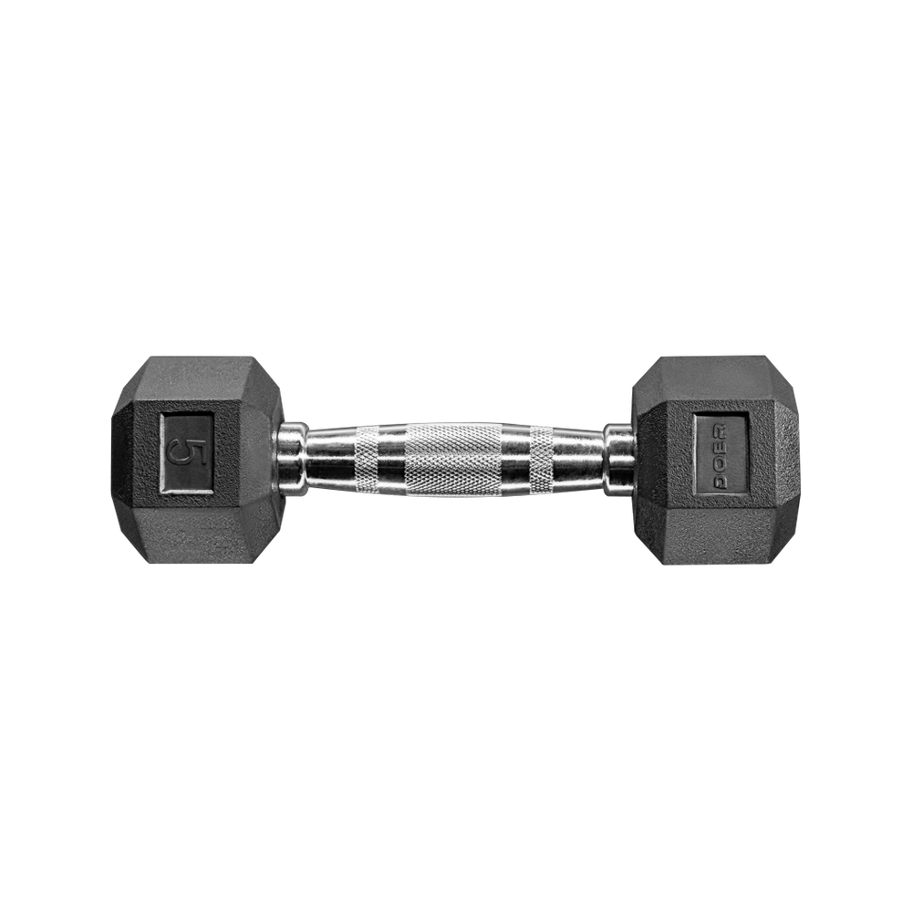 Hex Dumbbells pair 05 lb  Weights - Doer Fitness