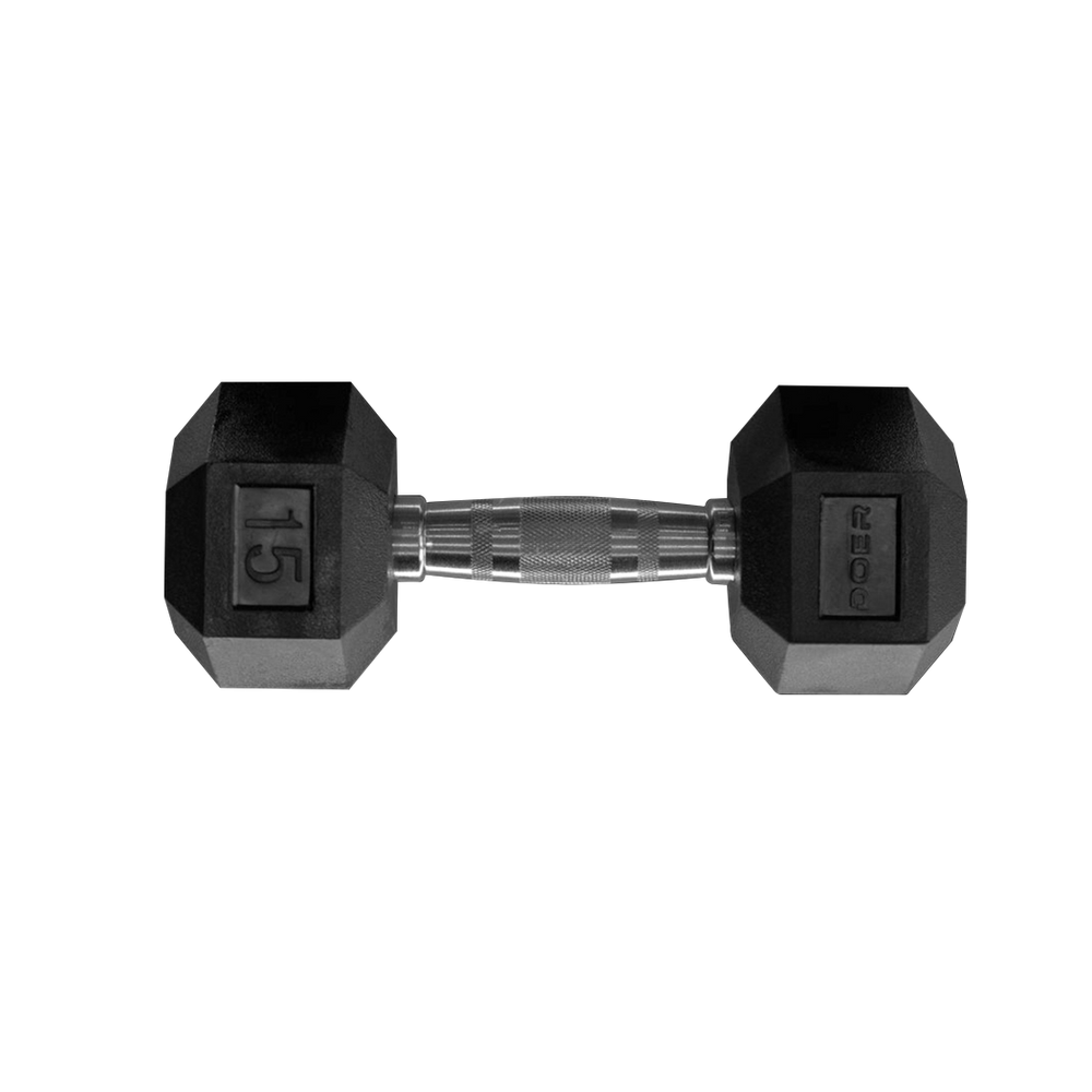 Hex Dumbbells pair 15 lb  Weights - Doer Fitness